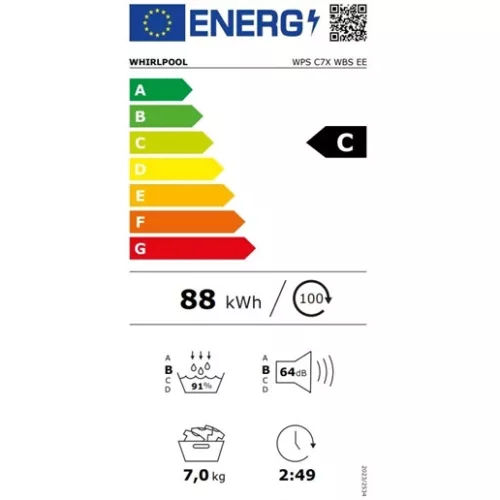 Whirlpool WPS C7X WBS EE szárítógép hőszivattyús 7 kg