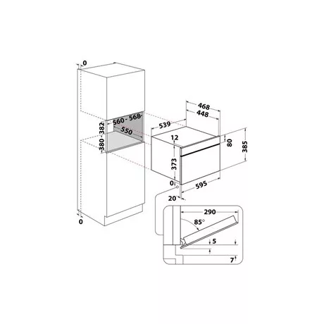 Whirlpool WMD44ME mikrohullámú sütő beépíthető