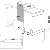 Whirlpool W7F HP33 X mosogatógép 15 teríték