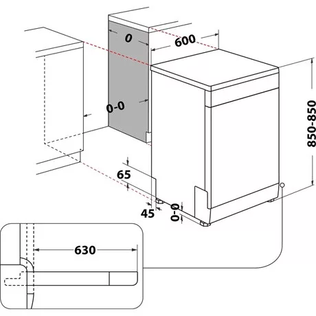 Whirlpool W7F HS51 mosogatógép 15 teríték