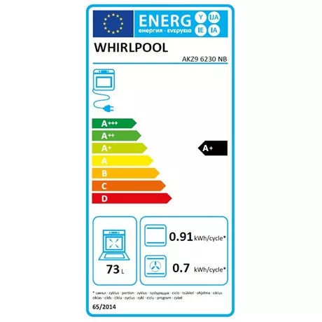 Whirlpool AKZ9 6230 NB sütő beépíthető elektromos