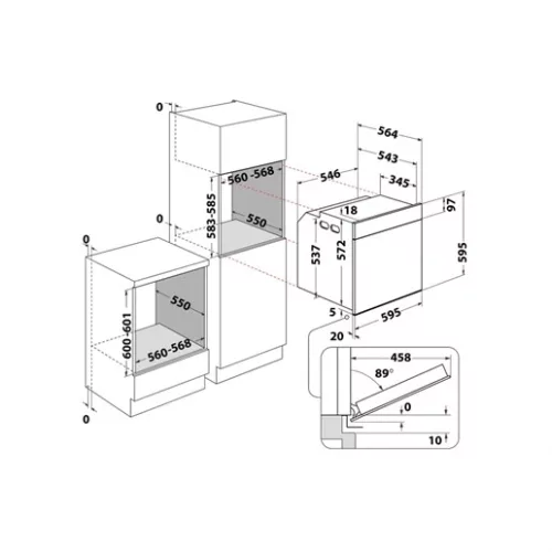 Whirlpool AKZ9S 8270 NB sütő beépíthető elektromos