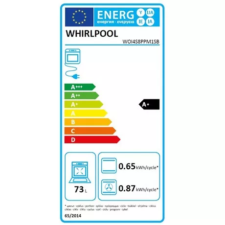 Whirlpool WOI4S8PPM1SB sütő beépíthető elektromos