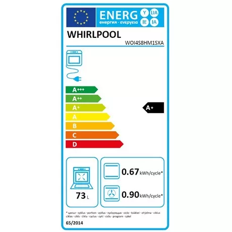 Whirlpool WOI4S8HM1SXA sütő beépíthető elektromos