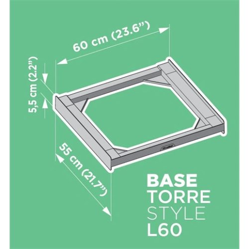 Meliconi 656115 BASE TORRE STYLE L60 összeépítő keret