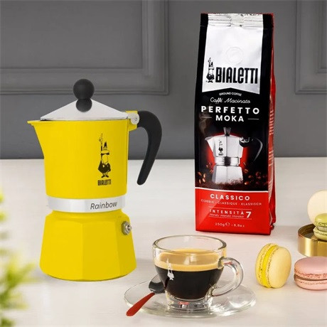 Bialetti 4982 RAINBOW kávéfőző kotyogós 3 személyes