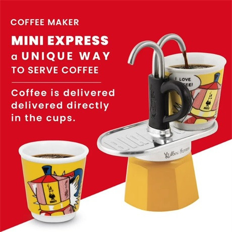 Bialetti 1405/MR MINI EXPRESS kávéfőző kotyogós 2 személyes szett