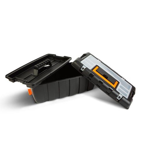 Műanyag szerszámostáska - 1 tálcával - 55 x 27 x 23 cm (11010D)