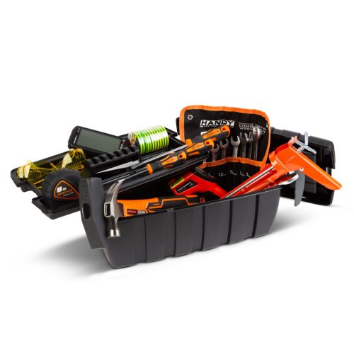 Műanyag szerszámostáska - 1 tálcával - 41 x 22 x 18 cm (11010C)