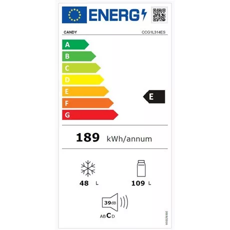 Candy CCG1L314ES hűtő alulfagyasztós