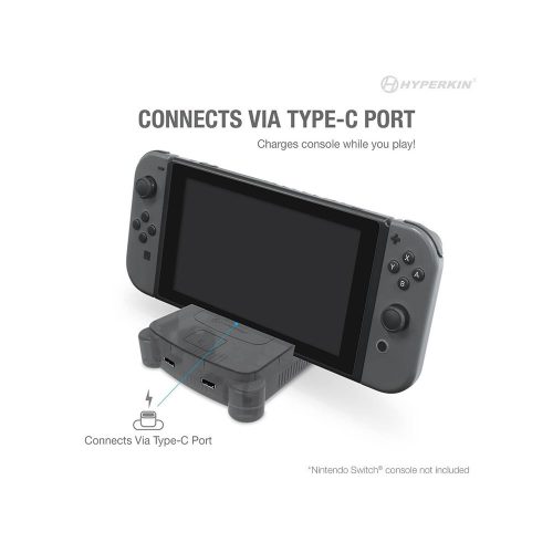 Hyperkin RetroN S64 Nintendo Switch Füstszürke dokkoló