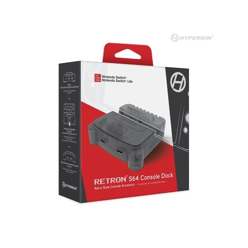 Hyperkin RetroN S64 Nintendo Switch Füstszürke dokkoló