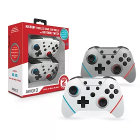   Armor3 NuChamp Nintendo Switch vezeték nélküli kontroller csomag (2db) (Fehér, Ezüst)