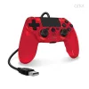 Cirka NuForce PS4/PC/Mac piros vezetékes kontroller