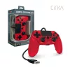 Cirka NuForce PS4/PC/Mac piros vezetékes kontroller