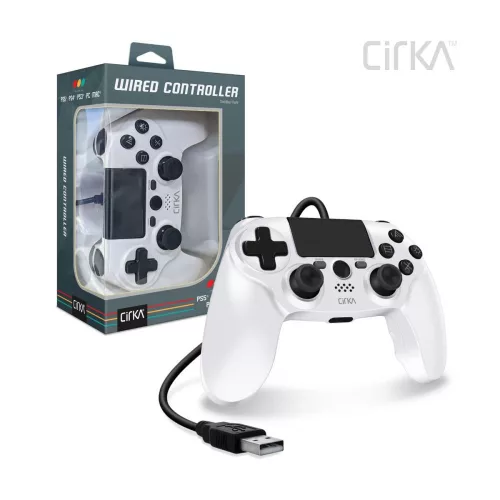 Cirka NuForce PS4/PC/Mac fehér vezetékes kontroller