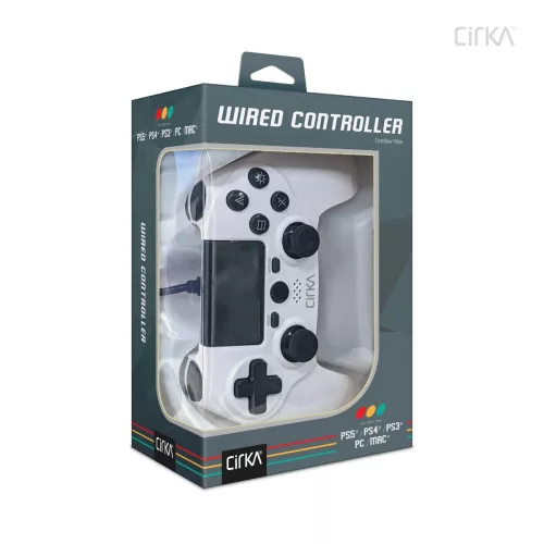 Cirka NuForce PS4/PC/Mac fehér vezetékes kontroller