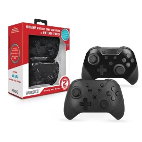   Armor3 NuChamp Nintendo Switch vezeték nélküli kontroller csomag (2db) (Matt Fekete, Fekete)