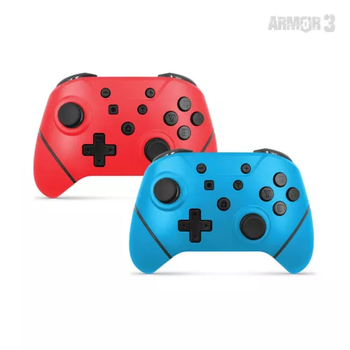Armor3 NuChamp Nintendo Switch vezeték nélküli kontroller csomag (2db) (Kék, Piros)