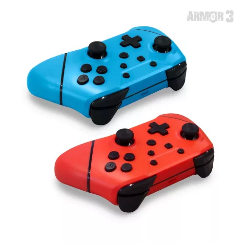 Armor3 NuChamp Nintendo Switch vezeték nélküli kontroller csomag (2db) (Kék, Piros)