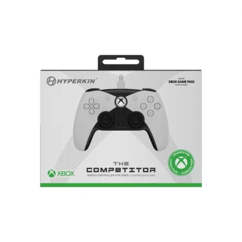 Hyperkin Competitor Xbox Series|One/Windows 11|10 fehér Xbox liszenszelt vezetékes kontroller