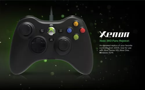 Hyperkin Xenon Xbox Series|One/Windows 11|10 fekete Xbox liszenszelt vezetékes kontroller