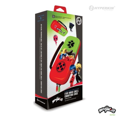 Hyperkin Miraculous EVA Nintendo Switch/Switch OLED/Switch "K.bogár és F.macska" erősített utazótok