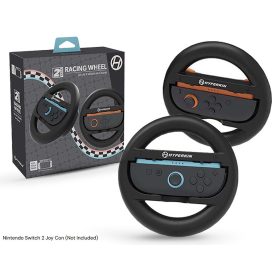   Hyperkin Nintendo Switch 2 Fekete kormány kiegészítő csomag Joy-Con kontrollerhez (2 db)