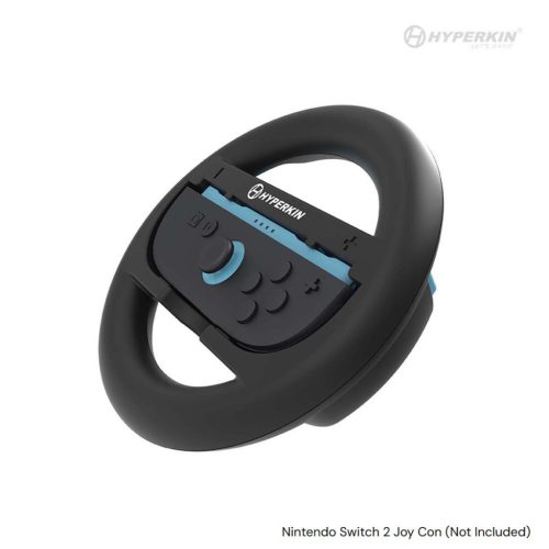 Hyperkin Nintendo Switch 2 Fekete kormány kiegészítő csomag Joy-Con kontrollerhez (2 db)