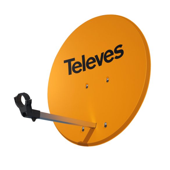 Televes ISD 830 alumínuim műholdas offset antenna 83 cm - narancs