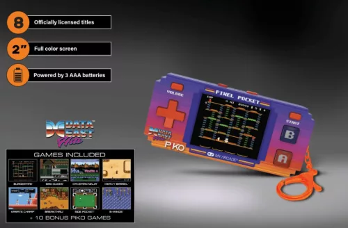 My Arcade DGUNL-7138 Data East Hits Pixel Pocket Pro Hordozható Kézikonzol
