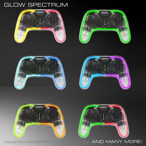 Bionik BNK-9099 NeoGlow Nintendo Switch Vezeték Nélküli RGB Kontroller