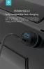 Devia szivargyújtós töltő adapter USB + Type-C bemenettel + Lightning - Type-C  kábel - 52,5W - Devia Extreme Speed Series Quick Car Charger Set PD 30W + QC 3.0- fekete
