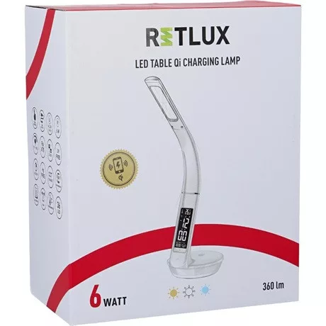 Retlux RTL 203 led asztali lámpa +qi töltő