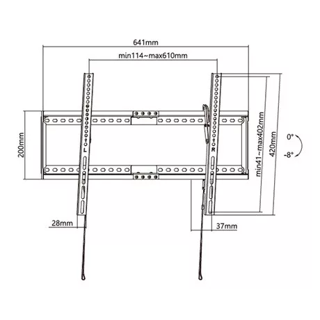 Stell SHO 5410 fali konzol dönthető 37-80 coll