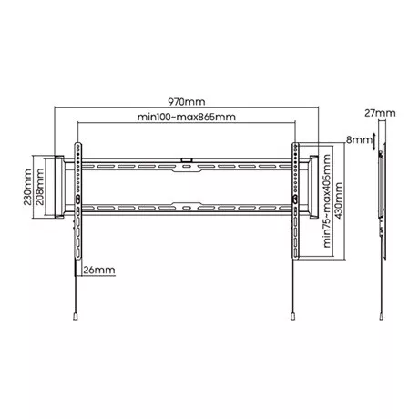 Stell SHO 7210 fali konzol fix 43-90 coll