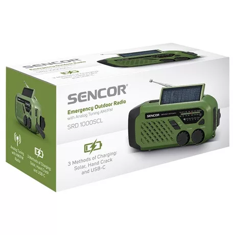 Sencor SRD 1000SCL GR rádió kemping
