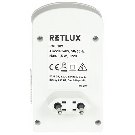 Retlux RNL 107 led éjszakai fény +pir érzékelő