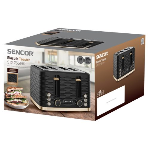 Sencor STS 7551BK kenyérpirító 4 szeletes