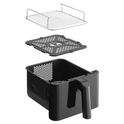 Sencor SFR 1250BK forrólevegős sütő dupla 2 x 5,8 l