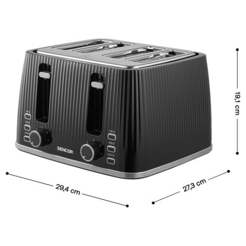 Sencor STS 7541BK kenyérpirító 4 szeletes