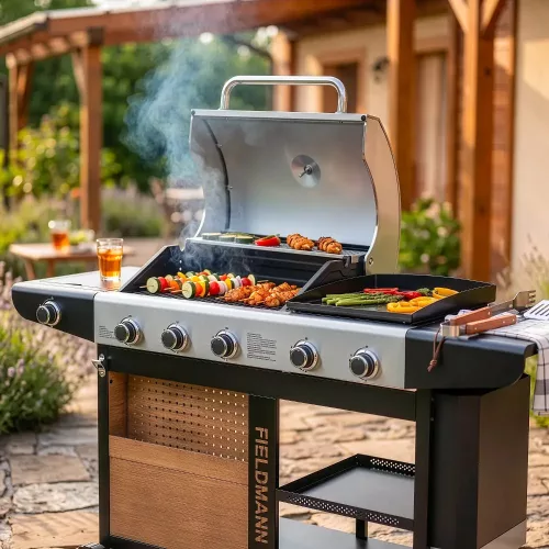 Fieldmann FZG 3020 grill gázos 5 égőfejjel
