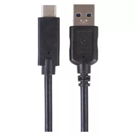   Emos SM7021BL töltő- és adatkábel usb-a 3.0 / usb-c 3.1 1 m fekete