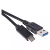 Emos SM7021BL töltő- és adatkábel usb-a 3.0 / usb-c 3.1 1 m fekete