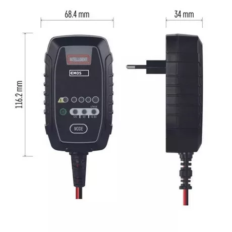 Emos N1015 autó akkumulátor töltő 6/12v 0.8a