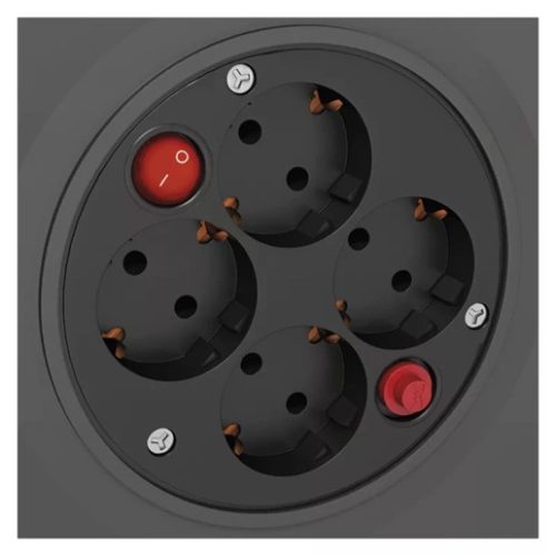 Emos P092501 kábeldob 50 m / 4 aljzat / piros / pvc / 230 v / 1,5 mm2