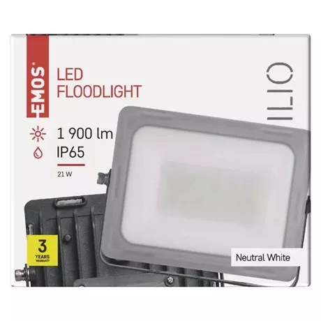 Emos ZS2520 ilio led reflektor 21w 1900lm ip65 nw