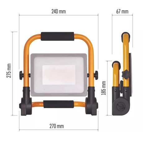 Emos ZS3342 led reflektor hordozható 51w 4600lm ip44 nw