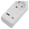 Emos P1523CU hosszabbító 3 m / 5 aljzat / kapcsolós / usb a + c / 1,5 mm2