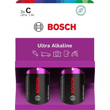 Bosch LR14UA2B/00 elem ultra alkaline c 2-bliszter